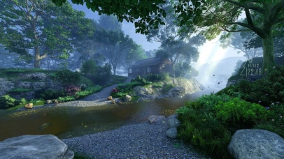 治愈护眼仙境森林小屋