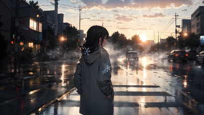 4K高清动漫美女背影壁纸