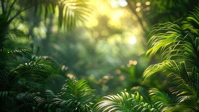 绿色护眼热带丛林