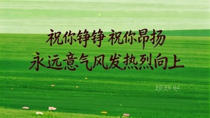 祝你铮铮，祝你昂扬