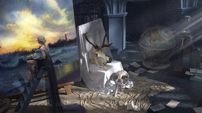 4K唯美画室少女