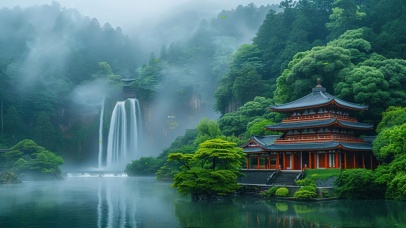 国风山水美景