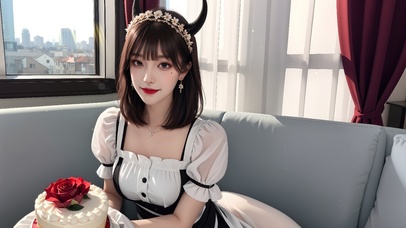 4k纯欲恶魔女仆