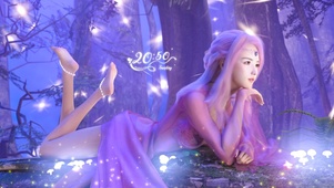 梦幻紫性感美女
