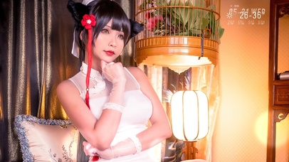 高清性感丸子头美女