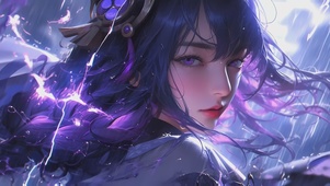 4K，3D互动，雷电将军少女