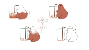 唯美可爱清新简约北极熊
