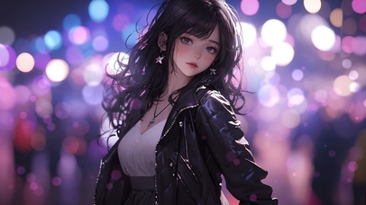 4k星光酷飒女孩