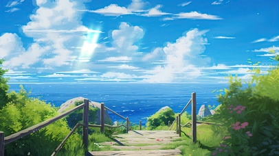 通往海边的小路