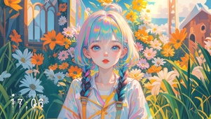 4K 可爱甜美女生