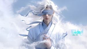 蒙眼少年