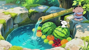 小新和小白的夏日水果池之旅