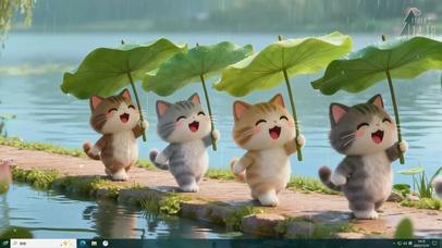 一群快乐的小猫咪