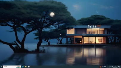 风景主题--月影枝头