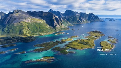 4k 唯美碧蓝海岛