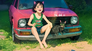 宫崎骏画风少女