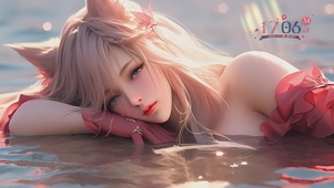 【4K】睡美人，可爱猫耳少女