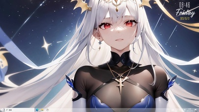 4k白发美少女看垃圾眼神