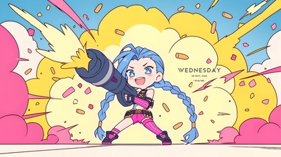 可爱爆爆金克斯