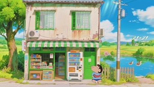 乡村商店治愈系壁纸
