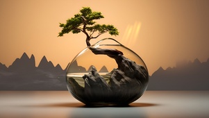 云雾护眼绿景