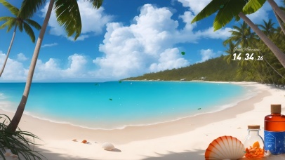 4k碧海沙滩230421