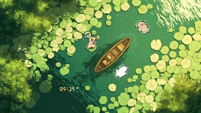 绿野仙踪线条小狗