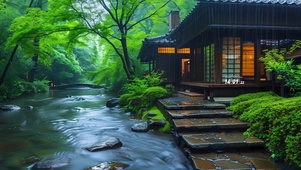 4k溪水小屋