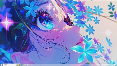 蝴蝶少女.-桌面主题