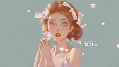 动漫插画手绘少女系列1