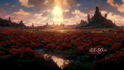 唯美梦幻鲜花山谷