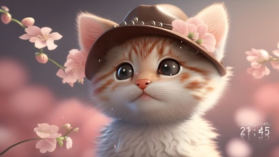 樱花下的治愈猫咪