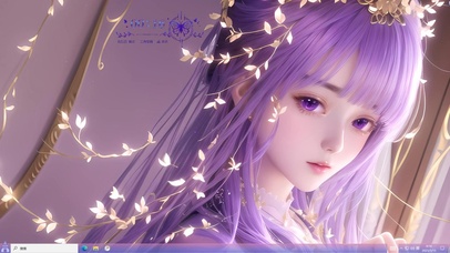 4k紫发紫瞳古装美少女