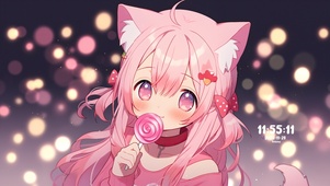 呆萌猫耳女孩