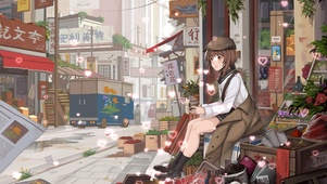 杂货店的小女孩