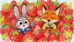 谁掉进了草莓堆