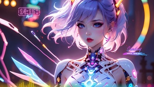 炫酷赛博机械少女