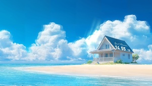 护眼海滩小屋