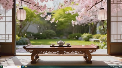 浪漫古风赏樱庭院主题