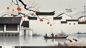 乌瓦白墙小镇