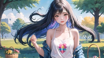 4k可爱夏季女孩