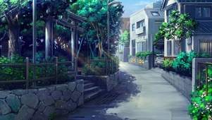 4K唯美治愈日系动漫街道