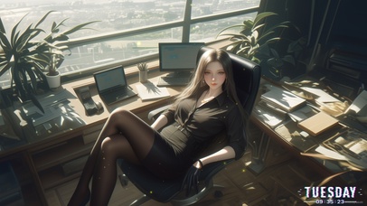 她的身姿高贵优雅