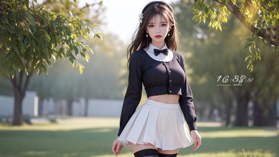 唯美小清新JK少女