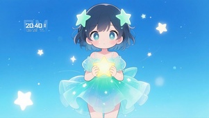 手捧星星