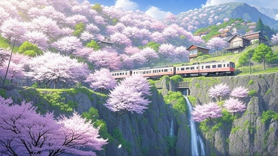 山中樱花列车