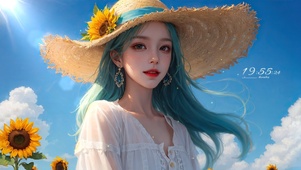 夏日向日葵女生