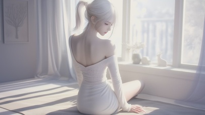 小清新甜美治愈女孩