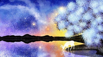奇幻壁纸-神鹿祈福