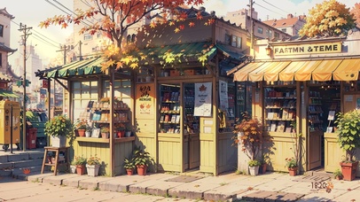 儿时小卖铺（随视角变化）